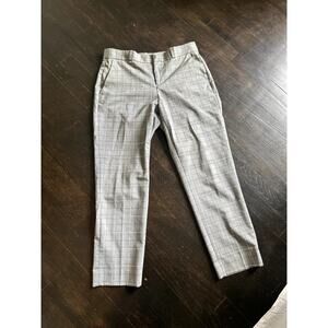 Banana Republic Black Plaid Avery Pants - Size 6
